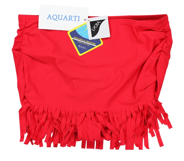 AQUARTI Bikini-Hose »Bikinihose Aquarti Damen Bikinihose mit Rock Seitliche Raffung«