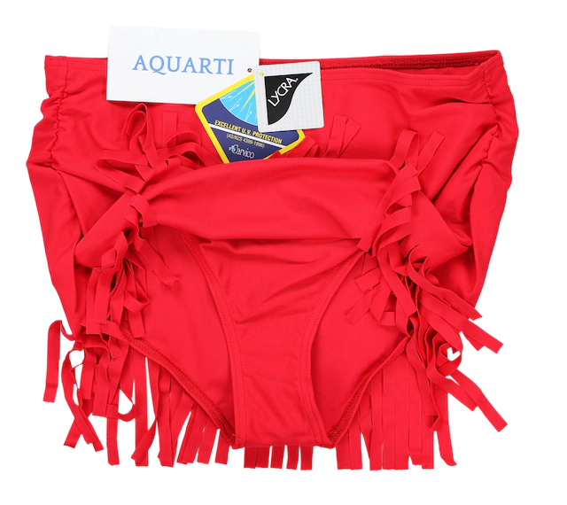 AQUARTI Bikini-Hose »Bikinihose Aquarti Damen Bikinihose mit Rock Seitliche Raffung«