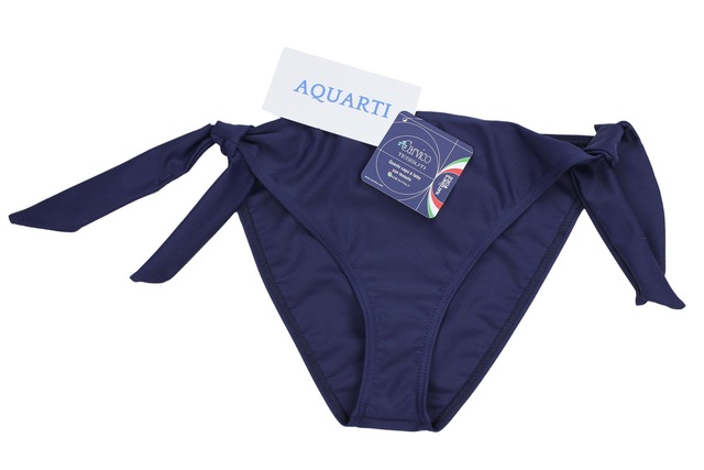 AQUARTI Bikini-Hose »Bikinihose Damen Bikinihose seitlich zum Binden in schönen Unifarben«