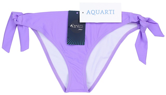 AQUARTI Bikini-Hose »Bikinihose Damen Bikinihose seitlich zum Binden in schönen Unifarben«