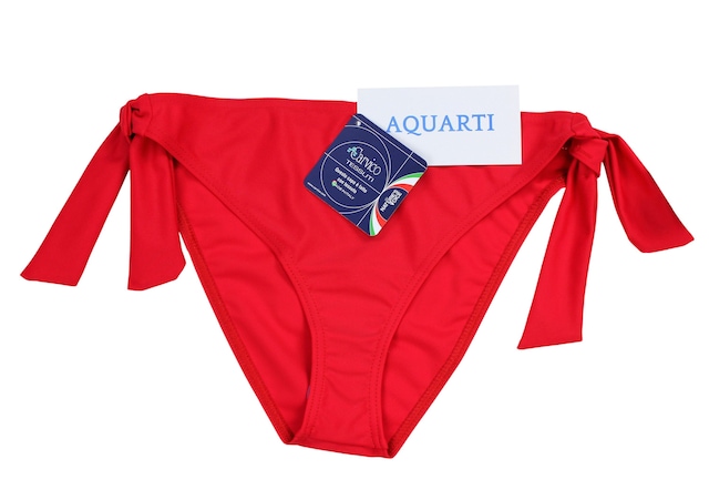 AQUARTI Bikini-Hose »Bikinihose Damen Bikinihose seitlich zum Binden in schönen Unifarben«