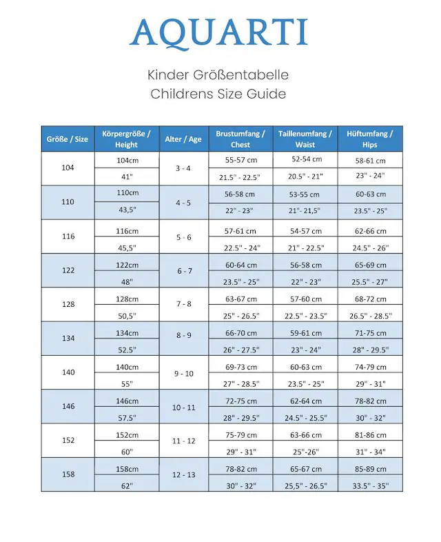 AQUARTI Turnanzug »Body Mädchen Gymnastikanzug Kurzarm«