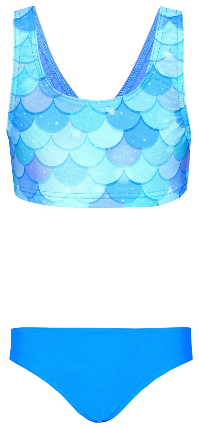 AQUARTI Bustier-Bikini »Bikini Mädchen Sport Bikini Racerback Bustier & Bikinislip«
