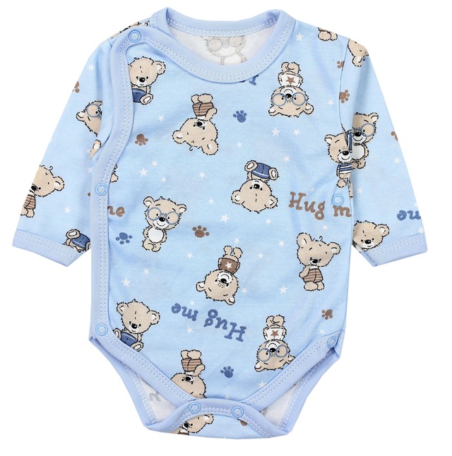 TupTam Langarmwickelbody »Wickelbody Baby Langarm Wickelbody im 5er Set«