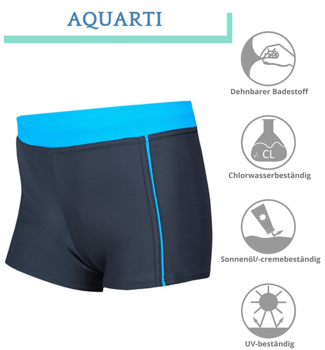 AQUARTI Badehose »Badehose Jungen Kinder Badehose Seitliche Paspel«