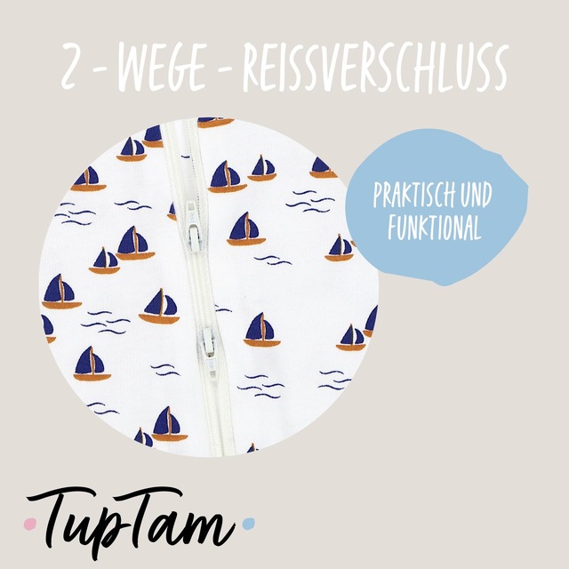 TupTam Schlafanzug »Schlafstrampler Baby Unisex Schlafstrampler mit Fuß 3er Pack«