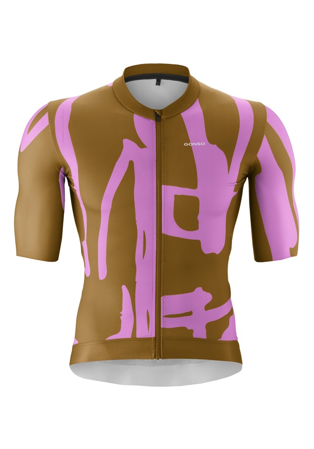 Gonso Radtrikot »Road Jersey Print M« Herren Fahrradtrikot, modernes Trikot mit 3-teiliger Rückentasche