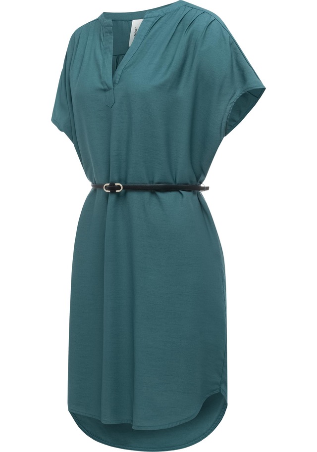 Ragwear Minikleid »Klarisa« Ohne Taschen Lockeres Oversize Sommerkleid mit Gürtel