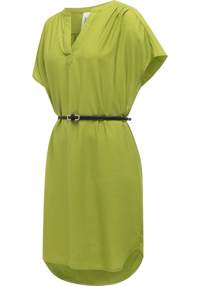Ragwear Minikleid »Klarisa« Ohne Taschen Lockeres Oversize Sommerkleid mit Gürtel