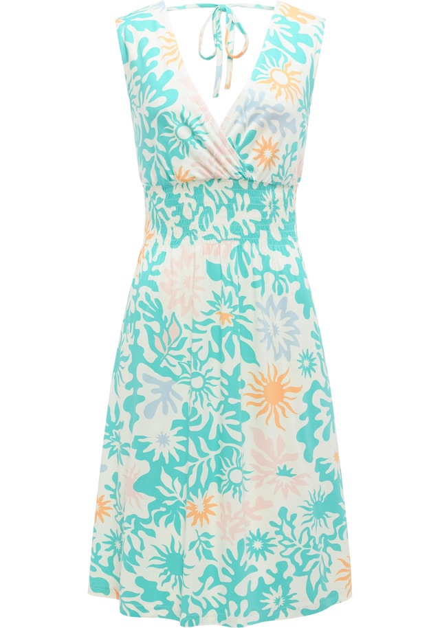 Ragwear Sommerkleid »Aini Print« Ohne Taschen Leichtes gemustertes Damen Kleid