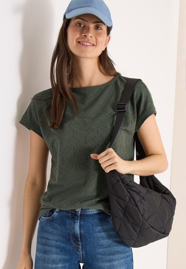 Cecil T-Shirt mit U-Boot-Ausschnitt
