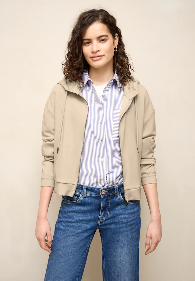 STREET ONE STUDIO Sweatjacke mit Kapuze