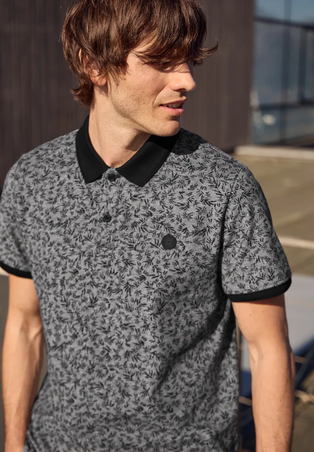 STREET ONE MEN Poloshirt aus reiner Baumwolle