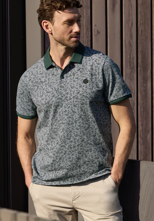 STREET ONE MEN Poloshirt aus reiner Baumwolle
