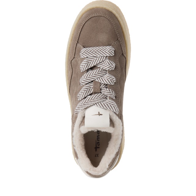 Tamaris Plateausneaker Freizeitschuh, Halbschuh, Schnürschuh mit Ziernähten