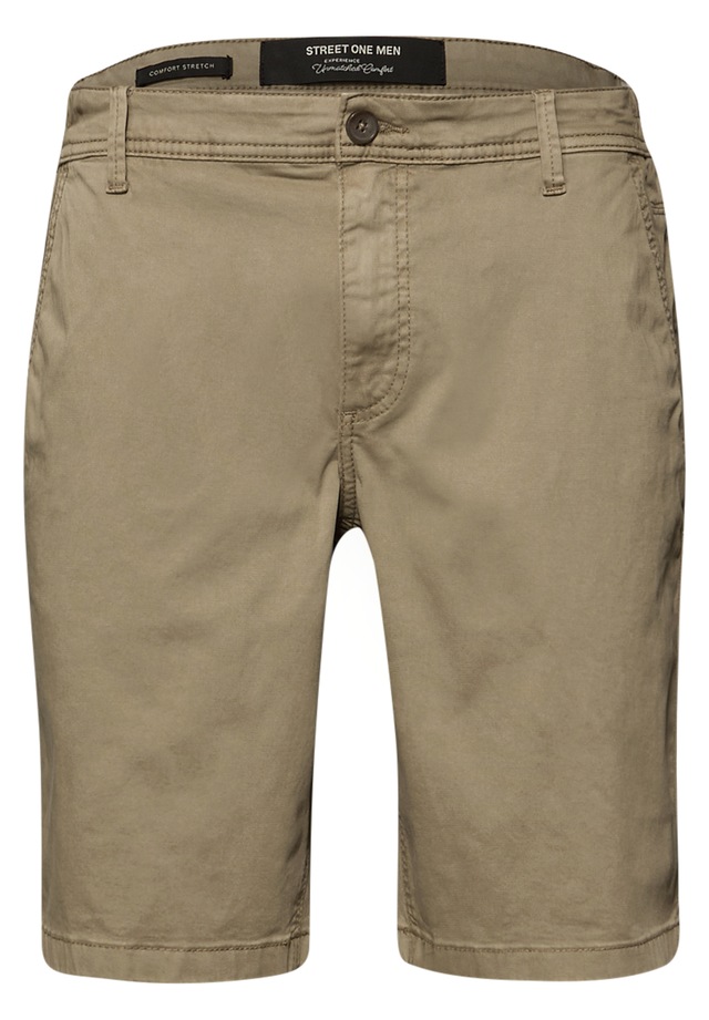 STREET ONE MEN Shorts aus Baumwolle mit Stretchanteil