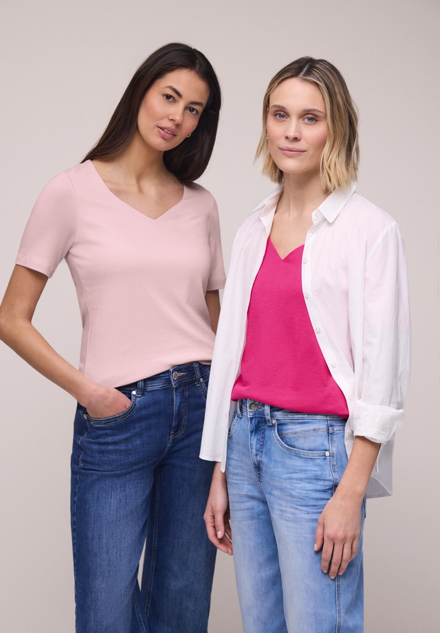 STREET ONE T-Shirt im soften Baumwoll-Mix