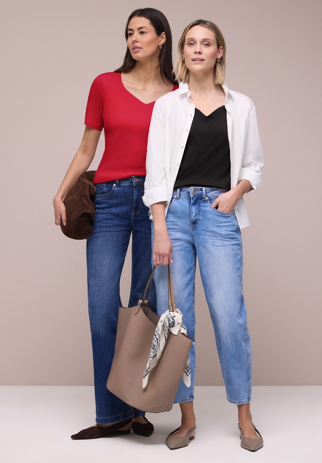 STREET ONE T-Shirt im soften Baumwoll-Mix