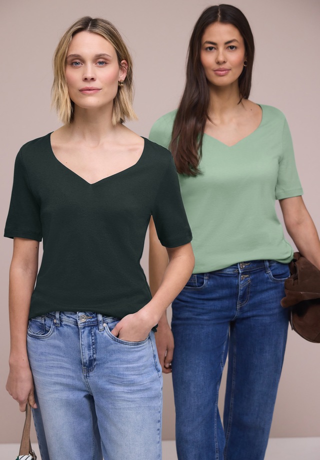 STREET ONE T-Shirt im soften Baumwoll-Mix