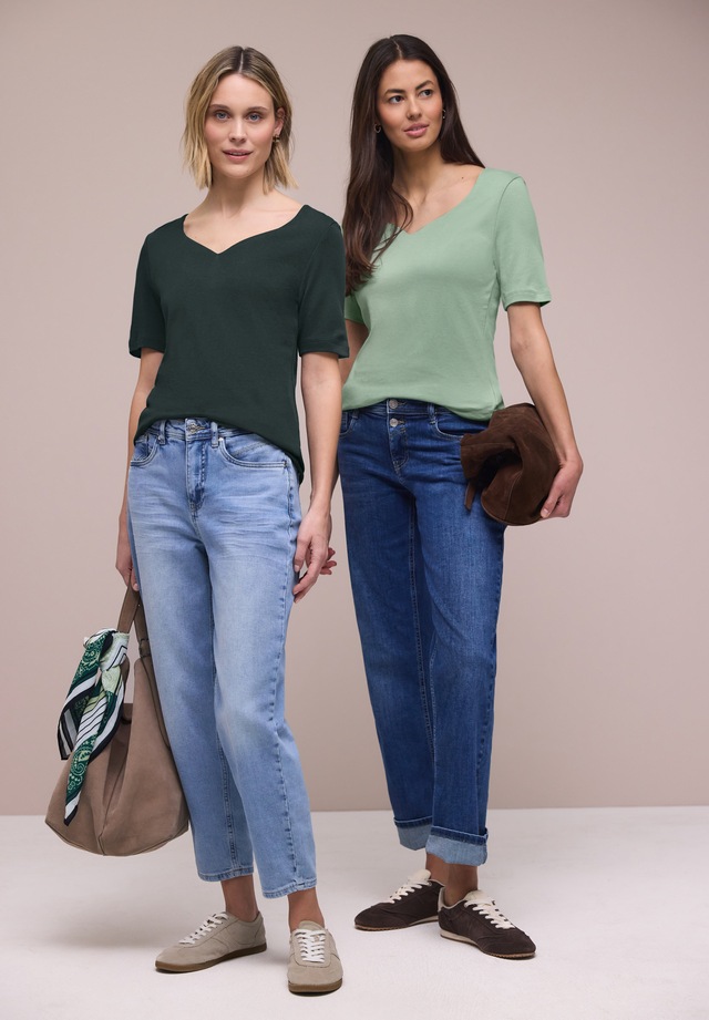 STREET ONE T-Shirt im soften Baumwoll-Mix
