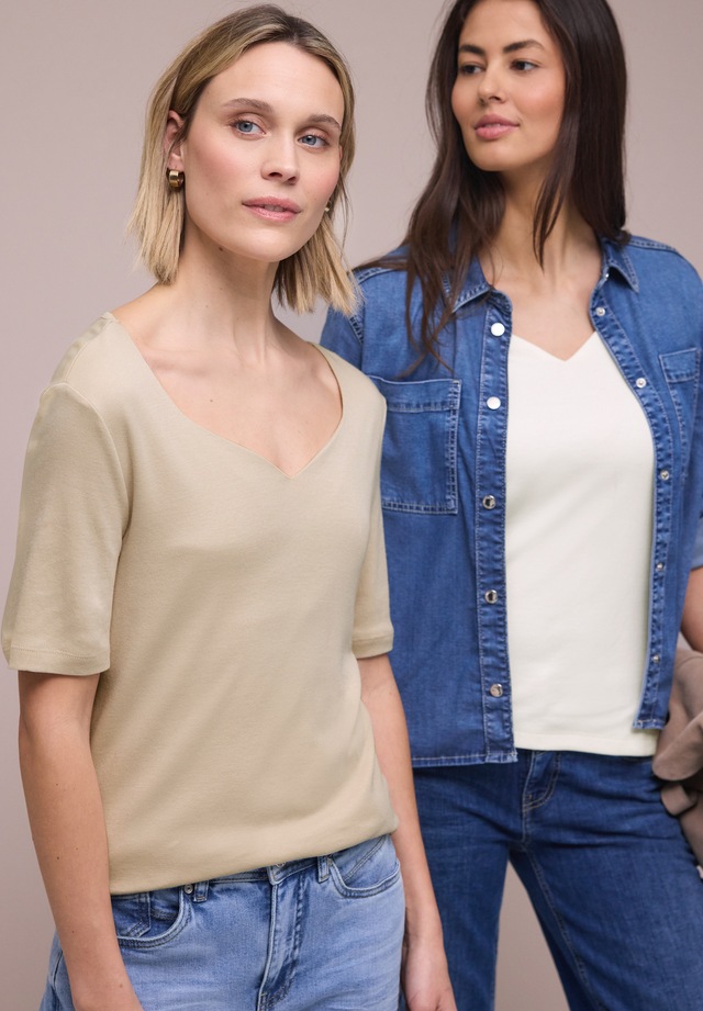 STREET ONE T-Shirt im soften Baumwoll-Mix
