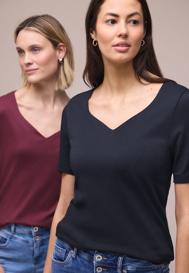 STREET ONE T-Shirt im soften Baumwoll-Mix