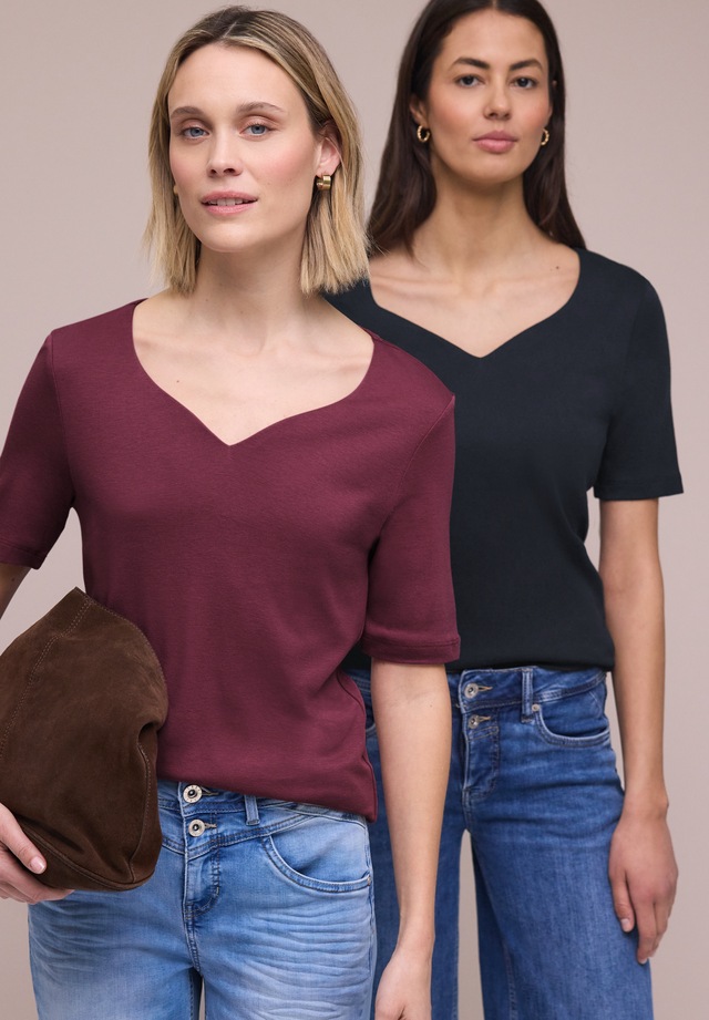 STREET ONE T-Shirt im soften Baumwoll-Mix