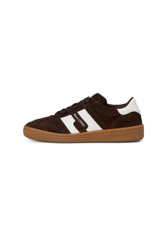 Marc O'Polo Sneaker »Model Court W 5« Retro-Sneaker, Freizeitschuh, Halbschuh mit Kontraststreifen