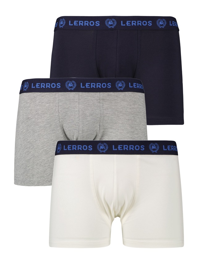 LERROS Boxershorts »Boxershorts 3er Pack Mixed Colours« Unterhosen, Mehrfarbig, Unterwäsche, 3 Stück, Baumwoll-Elasthan-Mix