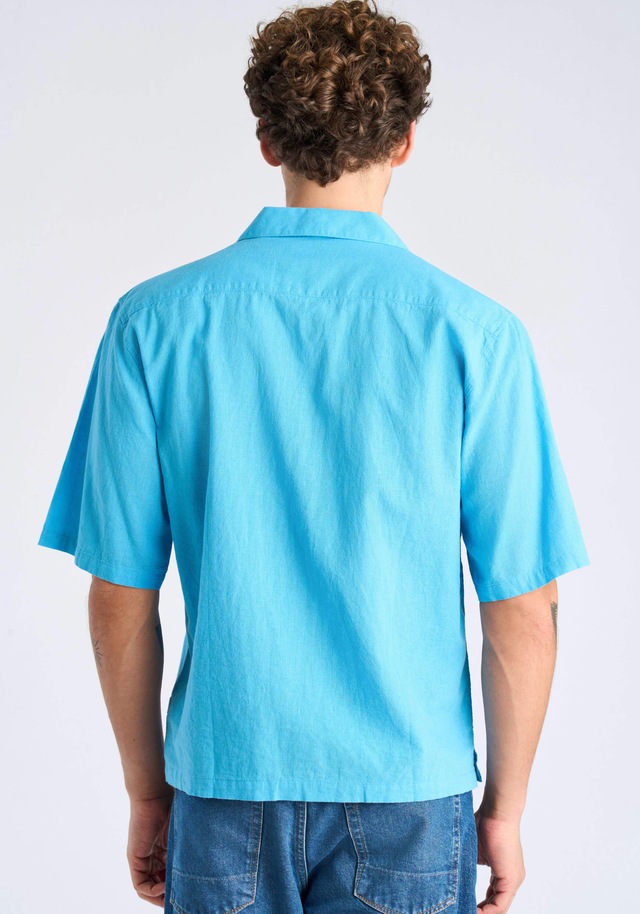 LINDBERGH Leinenhemd »Leinenhemd (Kurzarm) Cropped, Regular Box Fit«