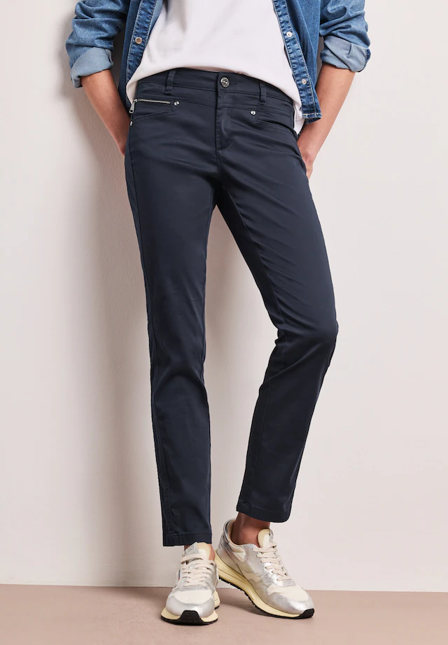 STREET ONE Stoffhose aus Baumwolle mit Stretchanteil