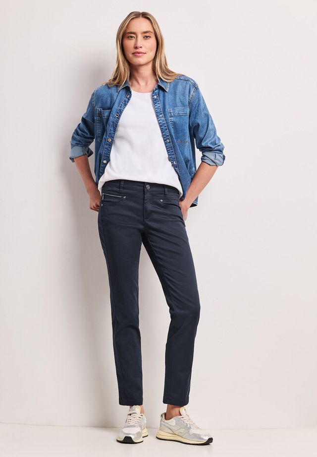 STREET ONE Stoffhose aus Baumwolle mit Stretchanteil