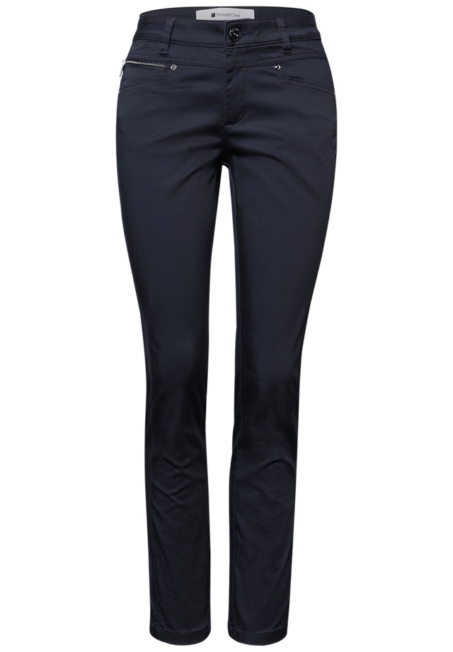 STREET ONE Stoffhose aus Baumwolle mit Stretchanteil
