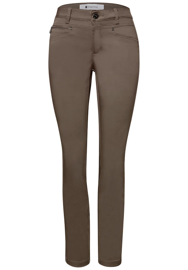 STREET ONE Stoffhose aus Baumwolle mit Stretchanteil