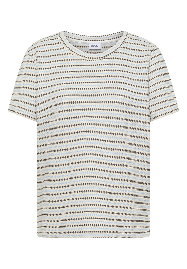 Cecil Rundhalsshirt Rundhalsausschnitt