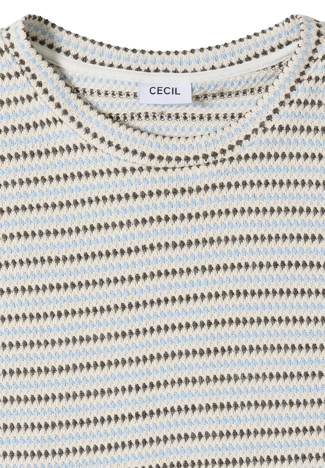 Cecil Rundhalsshirt Rundhalsausschnitt