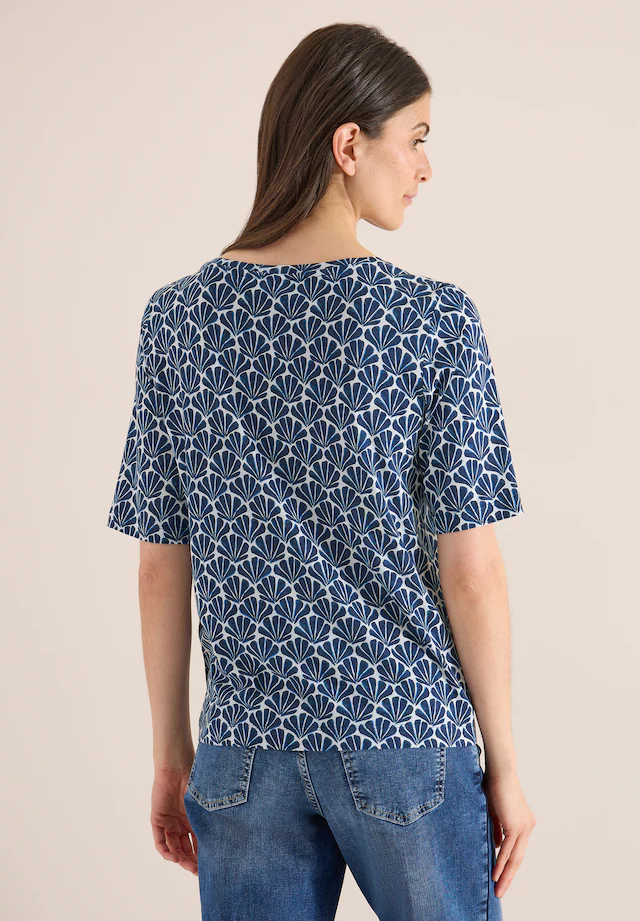 Cecil T-Shirt mit U-Boot-Ausschnitt