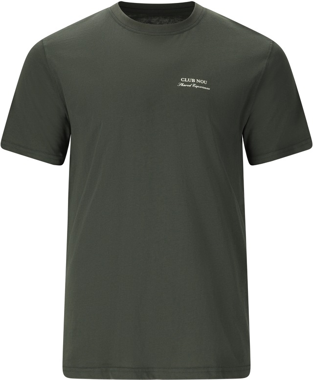 nou T-Shirt »Blanck« mit kleinem Print auf Brust
