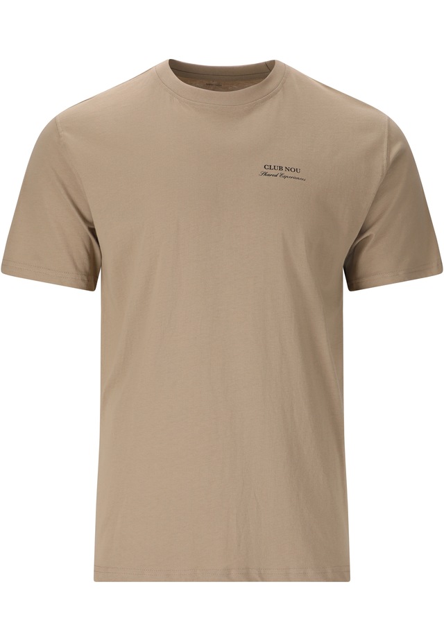 nou T-Shirt »Blanck« mit kleinem Print auf Brust