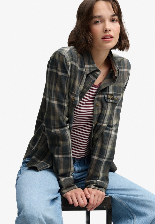 Superdry Karobluse »LUMBERJACK CHECK FLANNEL SHIRT« Baumwolle, regular fit