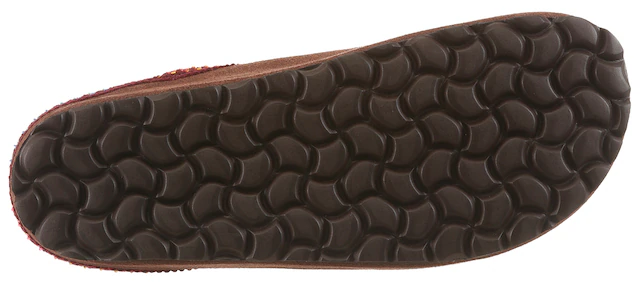 Aniston SHOES Clog Schlupfschuh, Hausschuh mit farbenfroher Ziernaht - NEUE KOLLEKTION