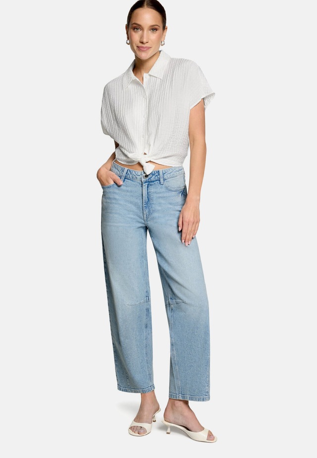Zero Hemdbluse »Damen mit Kragen«