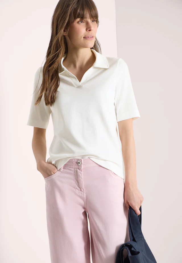 Cecil Poloshirt in Unifarbe