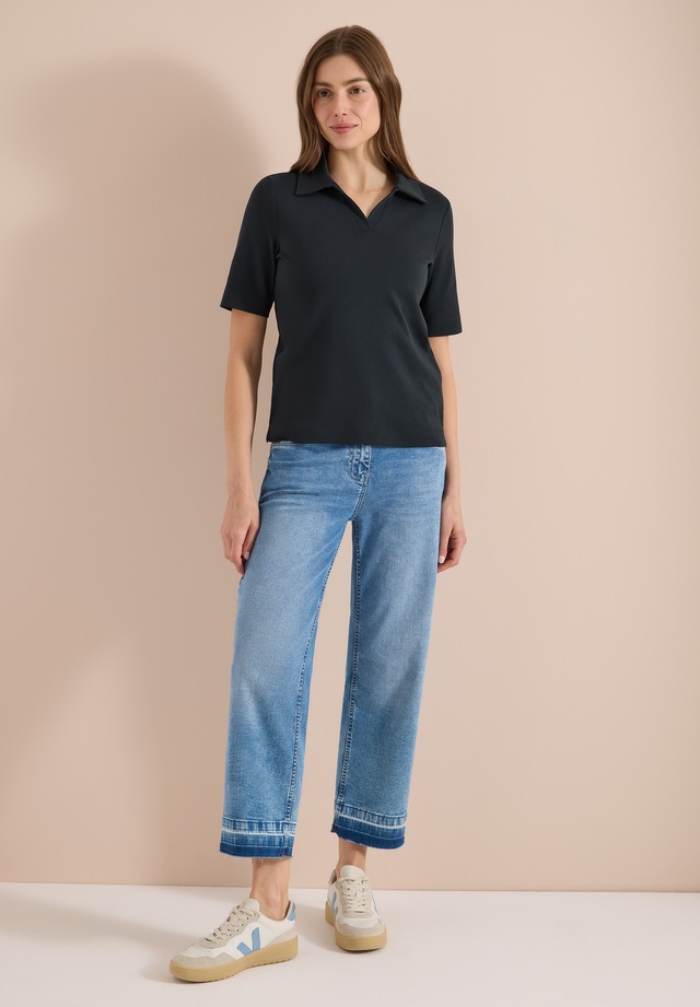 Cecil Poloshirt in Unifarbe