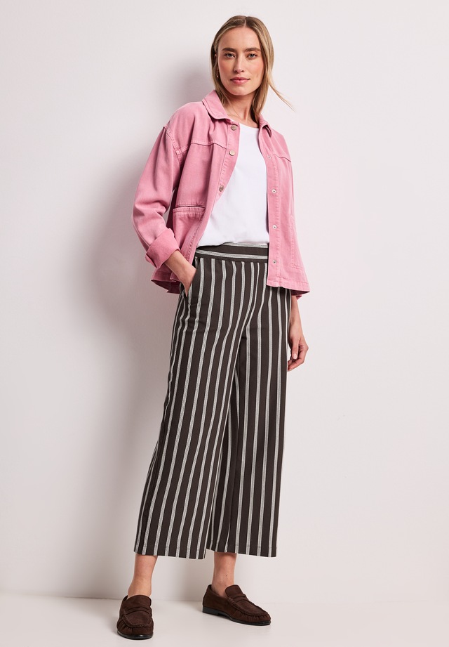 STREET ONE Jerseyhose im Streifendesign