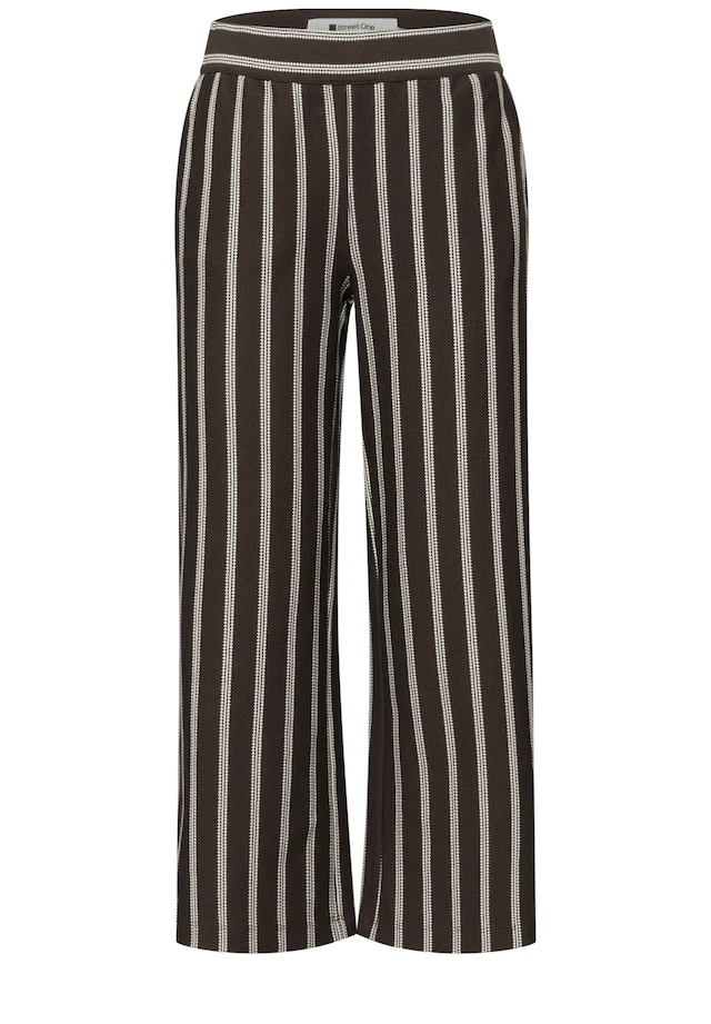 STREET ONE Jerseyhose im Streifendesign