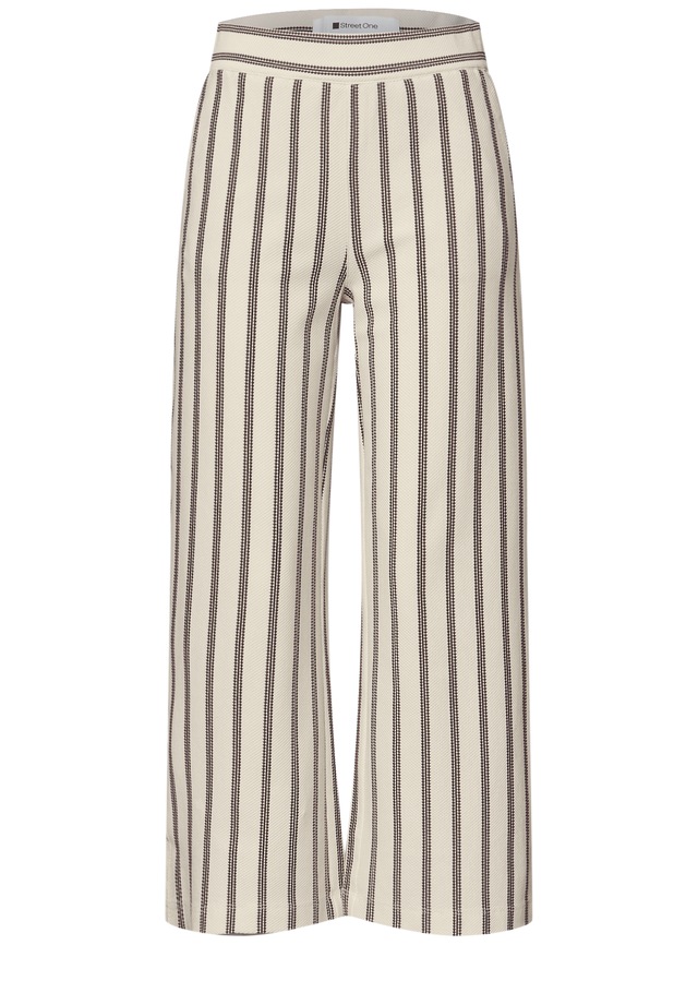 STREET ONE Jerseyhose im Streifendesign