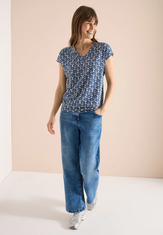 Cecil T-Shirt mit Minimal Muster