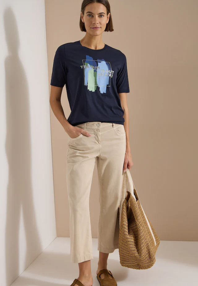 Cecil Kurzarmshirt Sommershirt mit Print