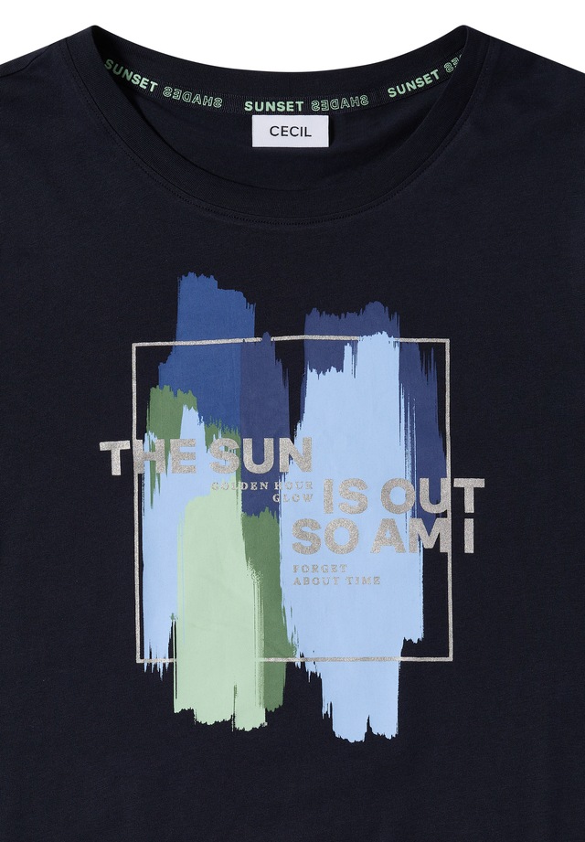 Cecil Kurzarmshirt Sommershirt mit Print